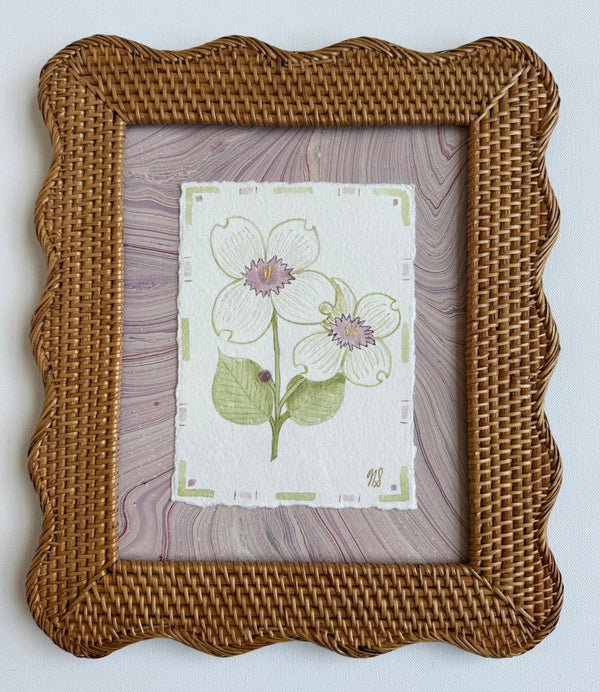 Purple Dogwood | 11.5" h x 13.5" w | Framed - Liza Pruitt