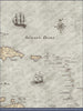 Push Pin Caribbean Map - Rustic Vintage - Pins Included! - Liza Pruitt