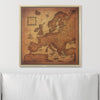 Push Pin Europe Map Pin Board - Golden Aged - Pins Included! - Liza Pruitt