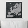 Push Pin Europe Map Pin Board - Modern Slate - Pins Included! - Liza Pruitt