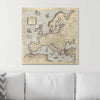 Push Pin Europe Map Pin Board - Rustic Vintage - Pins Included! - Liza Pruitt