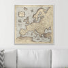 Push Pin Europe Map Pin Board - Rustic Vintage - Pins Included! - Liza Pruitt
