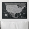 Push Pin National Parks Map - Modern Slate - Pins Included! - Liza Pruitt