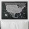 Push Pin National Parks Map - Modern Slate - Pins Included! - Liza Pruitt