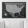 Push Pin National Parks Map - Modern Slate - Pins Included! - Liza Pruitt