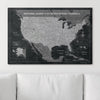 Push Pin National Parks Map - Modern Slate - Pins Included! - Liza Pruitt