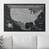 Push Pin National Parks Map - Modern Slate - Pins Included! - Liza Pruitt