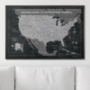 Push Pin National Parks Map - Modern Slate - Pins Included! - Liza Pruitt
