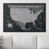 Push Pin National Parks Map - Modern Slate - Pins Included! - Liza Pruitt