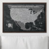 Push Pin National Parks Map - Modern Slate - Pins Included! - Liza Pruitt