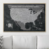 Push Pin National Parks Map - Modern Slate - Pins Included! - Liza Pruitt