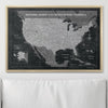 Push Pin National Parks Map - Modern Slate - Pins Included! - Liza Pruitt