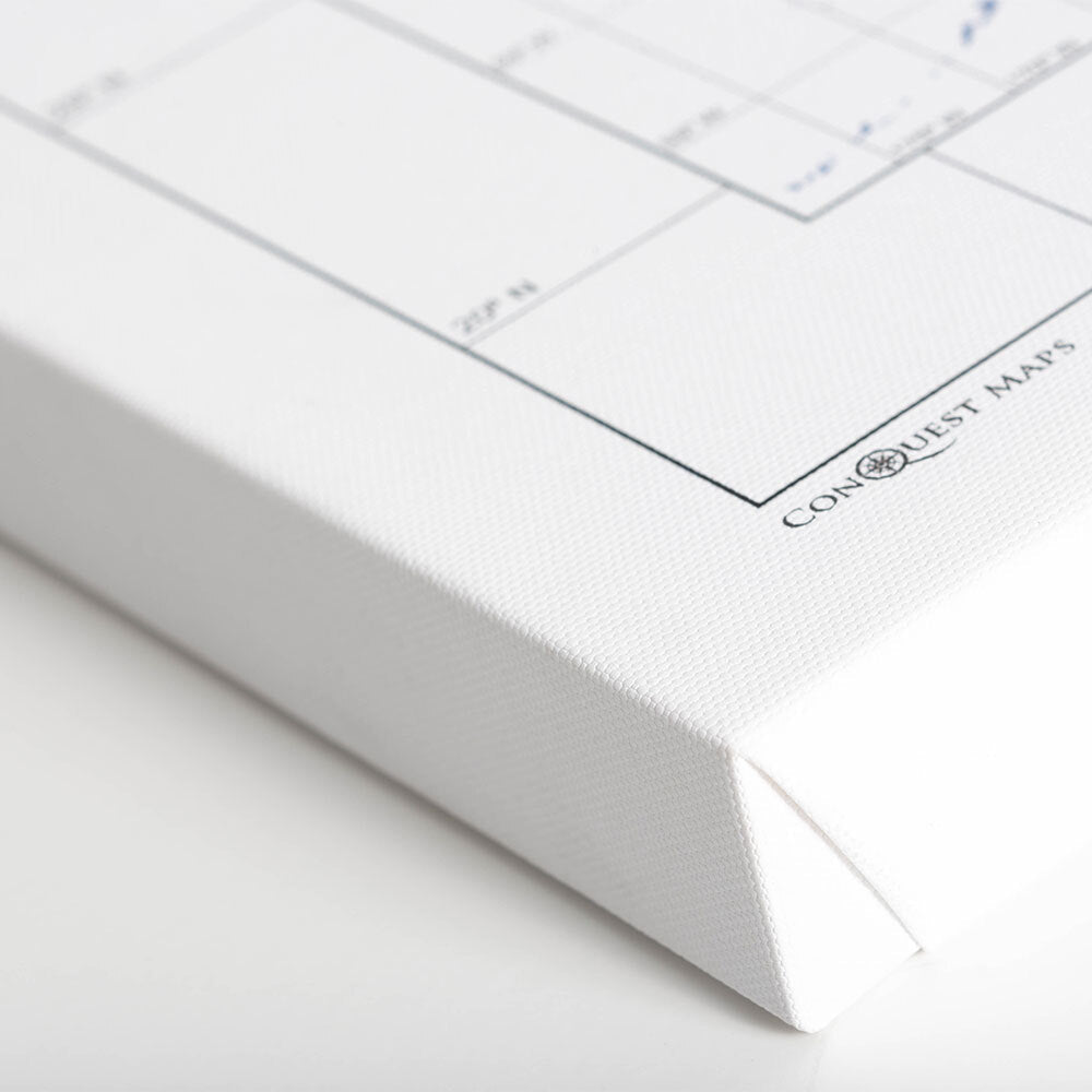 Push Pin National Parks Map - Navy Color Splash - Pins Included! - Liza Pruitt