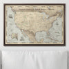 Push Pin National Parks Map - Rustic Vintage - Pins Included! - Liza Pruitt