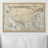 Push Pin National Parks Map - Rustic Vintage - Pins Included! - Liza Pruitt
