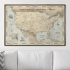 Push Pin National Parks Map - Rustic Vintage - Pins Included! - Liza Pruitt