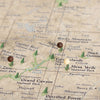 Push Pin National Parks Map - Rustic Vintage - Pins Included! - Liza Pruitt