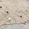Push Pin National Parks Map - Rustic Vintage - Pins Included! - Liza Pruitt