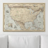 Push Pin National Parks Map - Rustic Vintage - Pins Included! - Liza Pruitt
