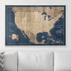 Push Pin USA Map Pin Board - Deep - Sea Drift - Pins Included! - Liza Pruitt