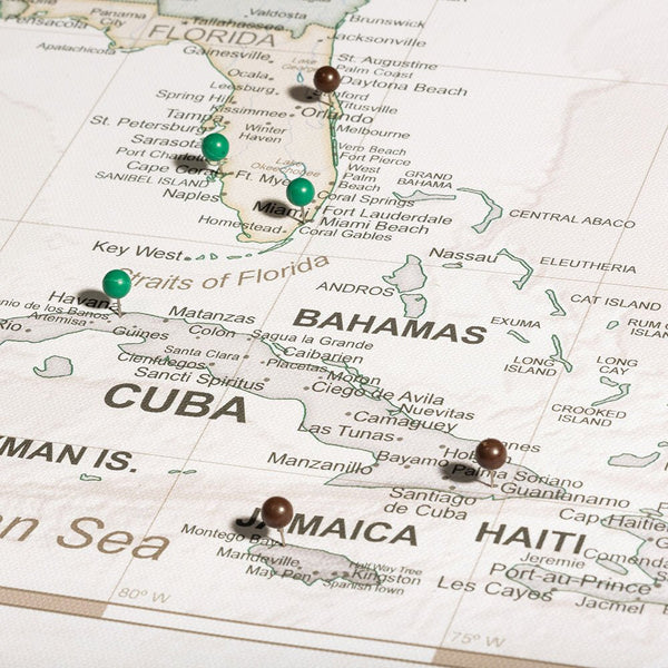 Push Pin USA Map Pin Board - Desert Sunrise - Pins Included! - Liza Pruitt