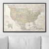 Push Pin USA Map Pin Board - Desert Sunrise - Pins Included! - Liza Pruitt