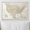 Push Pin USA Map Pin Board - Desert Sunrise - Pins Included! - Liza Pruitt