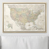 Push Pin USA Map Pin Board - Desert Sunrise - Pins Included! - Liza Pruitt