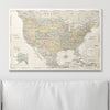 Push Pin USA Map Pin Board - Desert Sunrise - Pins Included! - Liza Pruitt