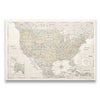 Push Pin USA Map Pin Board - Desert Sunrise - Pins Included! - Liza Pruitt