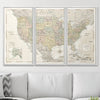 Push Pin USA Map Pin Board - Desert Sunrise - Pins Included! - Liza Pruitt