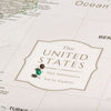 Push Pin USA Map Pin Board - Desert Sunrise - Pins Included! - Liza Pruitt