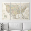 Push Pin USA Map Pin Board - Desert Sunrise - Pins Included! - Liza Pruitt