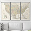 Push Pin USA Map Pin Board - Desert Sunrise - Pins Included! - Liza Pruitt
