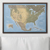 Push Pin USA Map Pin Board - Natural Earth - Pins Included! - Liza Pruitt
