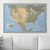 Push Pin USA Map Pin Board - Natural Earth - Pins Included! - Liza Pruitt