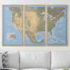 Push Pin USA Map Pin Board - Natural Earth - Pins Included! - Liza Pruitt