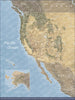 Push Pin USA Map Pin Board - Natural Earth - Pins Included! - Liza Pruitt