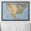 Push Pin USA Map Pin Board - Natural Earth - Pins Included! - Liza Pruitt
