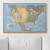 Push Pin USA Map Pin Board - Natural Earth - Pins Included! - Liza Pruitt