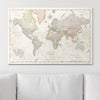 Push Pin World Map Pin Board - Desert Sunrise - Pins Included! - Liza Pruitt