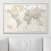 Push Pin World Map Pin Board - Desert Sunrise - Pins Included! - Liza Pruitt