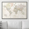 Push Pin World Map Pin Board - Desert Sunrise - Pins Included! - Liza Pruitt