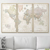 Push Pin World Map Pin Board - Desert Sunrise - Pins Included! - Liza Pruitt
