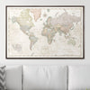 Push Pin World Map Pin Board - Desert Sunrise - Pins Included! - Liza Pruitt