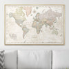 Push Pin World Map Pin Board - Desert Sunrise - Pins Included! - Liza Pruitt