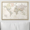 Push Pin World Map Pin Board - Desert Sunrise - Pins Included! - Liza Pruitt