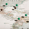 Push Pin World Map Pin Board - Desert Sunrise - Pins Included! - Liza Pruitt