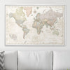 Push Pin World Map Pin Board - Desert Sunrise - Pins Included! - Liza Pruitt