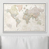 Push Pin World Map Pin Board - Desert Sunrise - Pins Included! - Liza Pruitt